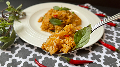 Spicy Thai Basil Fried Rice