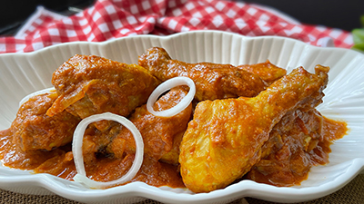 Flaming Hot Ghost Pepper Tomato Chicken Curry