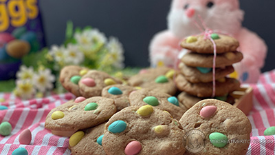 Easter Mini Eggs Chocolate Cookies