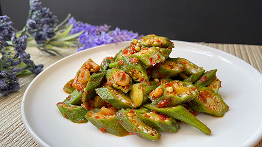 Stir Fry Spicy Sambal Okra