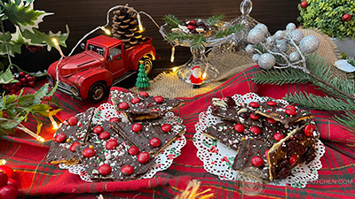  Christmas Chocolate Cracker Bark