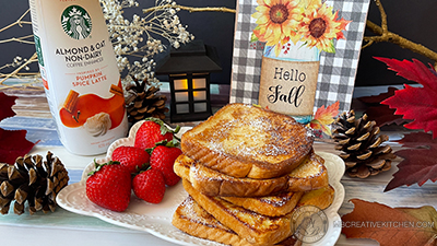 Starbucks Pumpkin Spice Latte French Toast